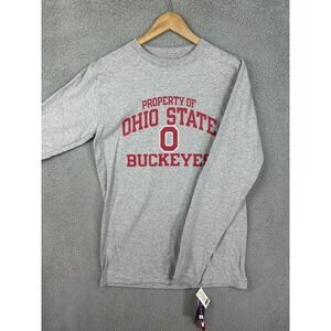 Ohio State Buckeyes Shirt Mens Medium Gray NCAA Football Pro Player Long Sleeve